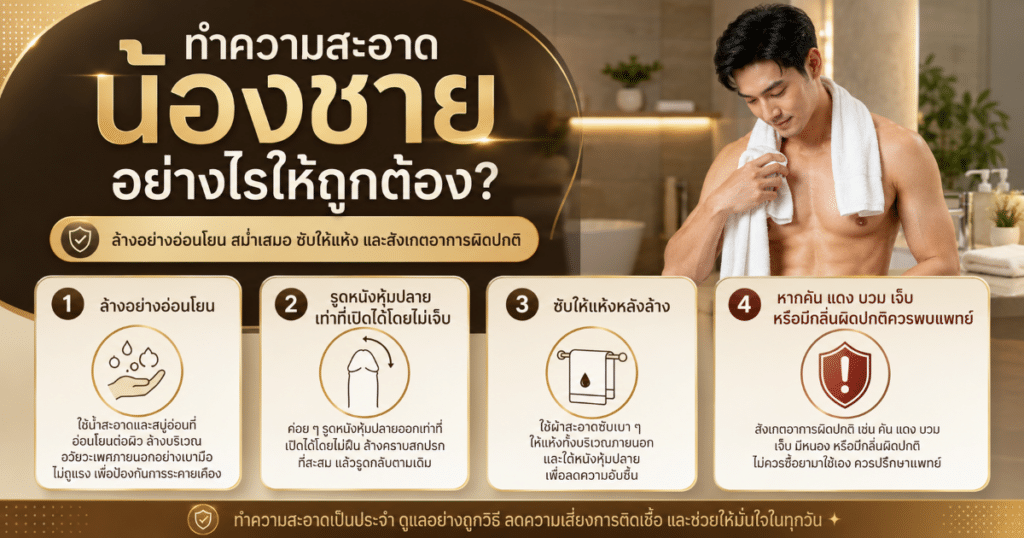 ทำความสะอาดน้องชายอย่างไรให้ถูกวิธี - eternityclinicdoctorbeer ทำความสะอาดน้องชายอย่างไรให้ถูกวิธี