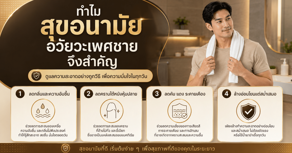 ทำไมสุขอนามัยอวัยวะเพศชายจึงสำคัญ