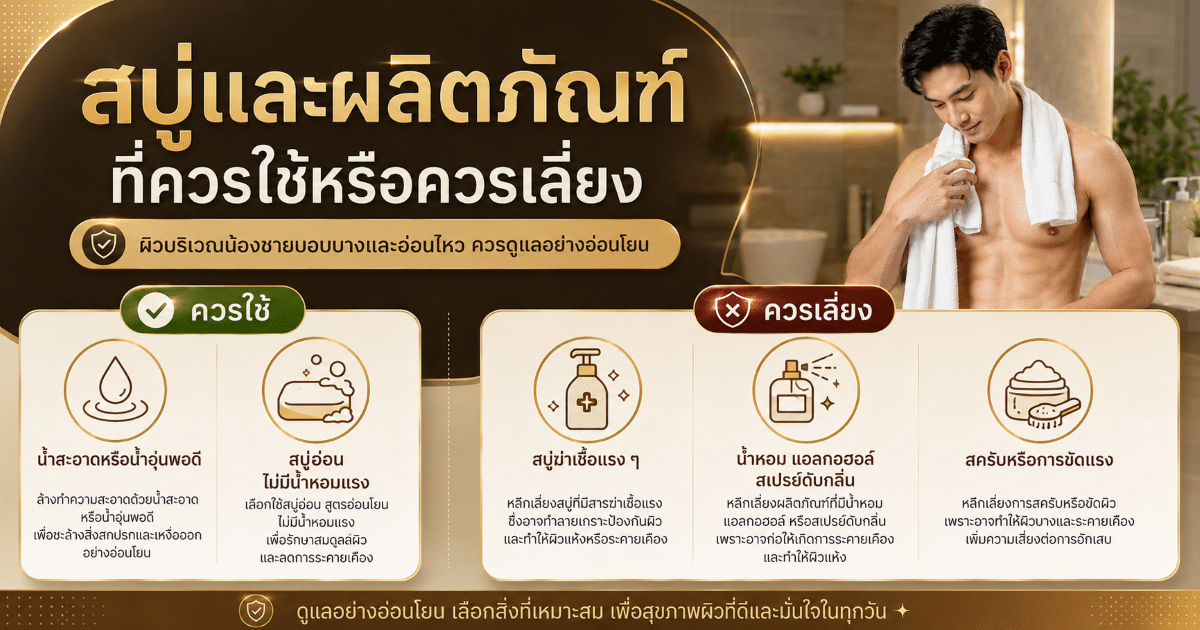 สบู่และผลิตภัณฑ์ที่ควรใช้หรือควรเลี่ยง