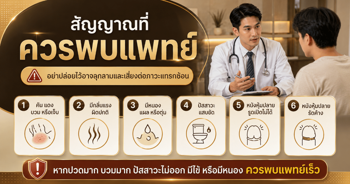 สัญญาณที่ควรพบแพทย์