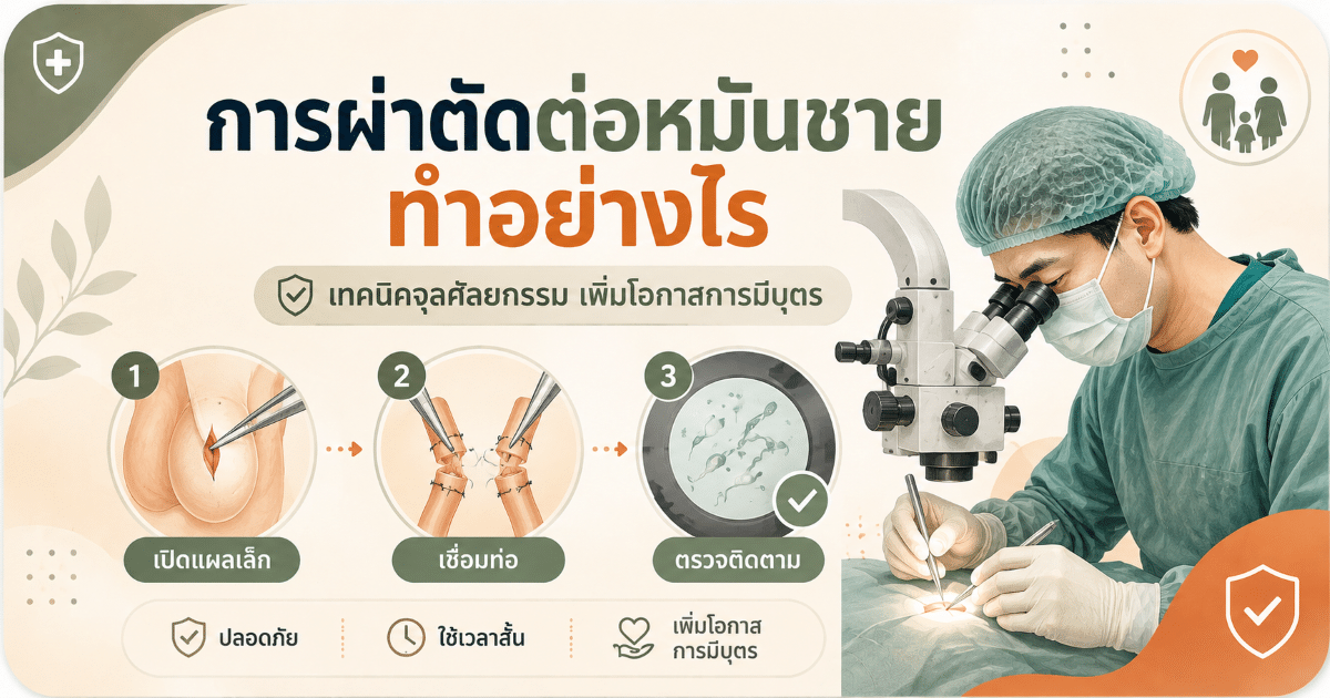 การผ่าตัดต่อหมันชายทำอย่างไร