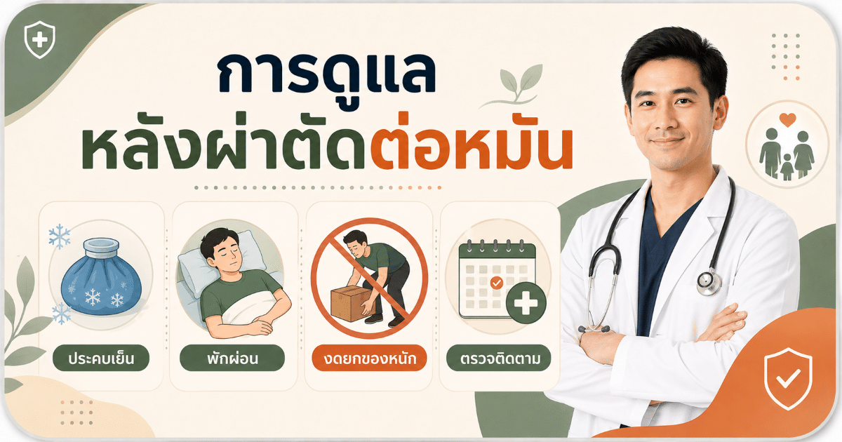 การดูแลหลังผ่าตัดต่อหมัน