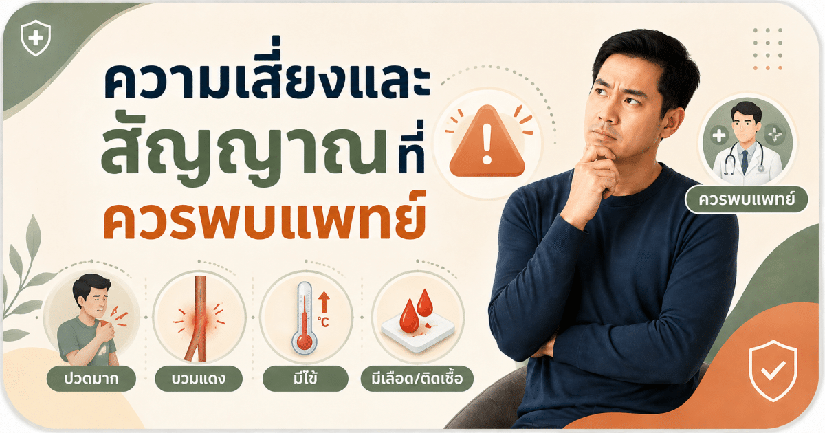 ความเสี่ยงและสัญญาณที่ควรพบแพทย์