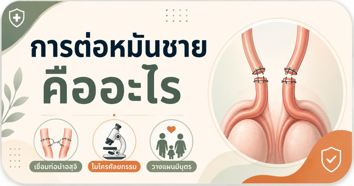 การต่อหมันชายคืออะไร