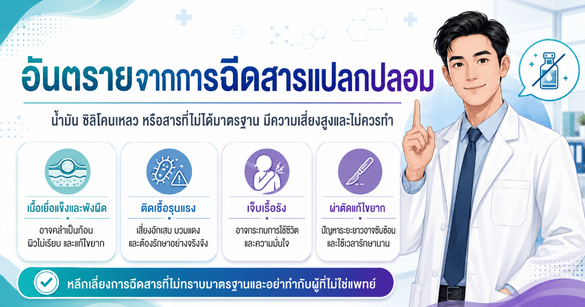 อันตรายจากการฉีดสารแปลกปลอม