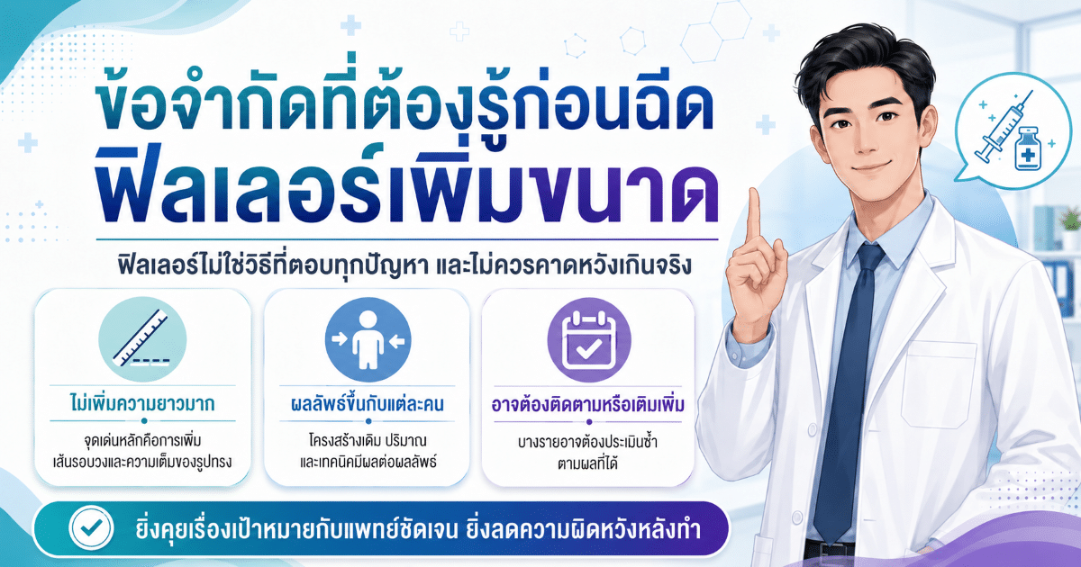 ข้อจำกัดที่ต้องรู้ก่อนฉีดฟิลเลอร์เพิ่มขนาด