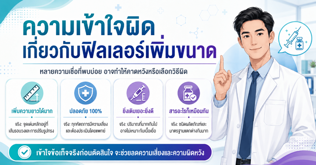 ความเข้าใจผิดเกี่ยวกับฟิลเลอร์เพิ่มขนาด