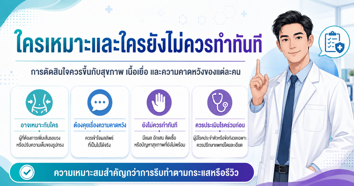 ใครเหมาะและใครยังไม่ควรทำทันที