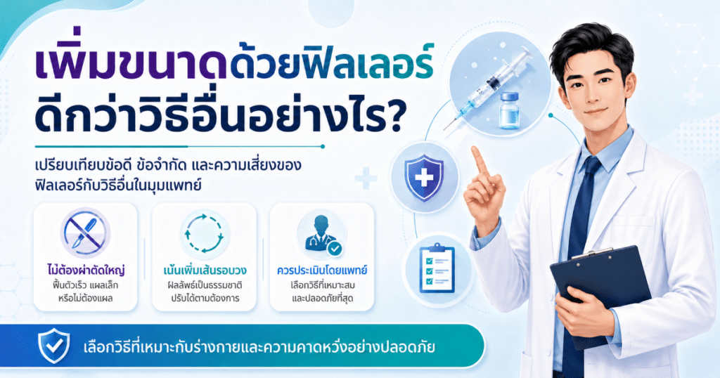 fillers How is it better than other methods - eternityclinicdoctorbeer เพิ่มขนาดด้วยฟิลเลอร์ ดีกว่าวิธีอื่นอย่างไร?