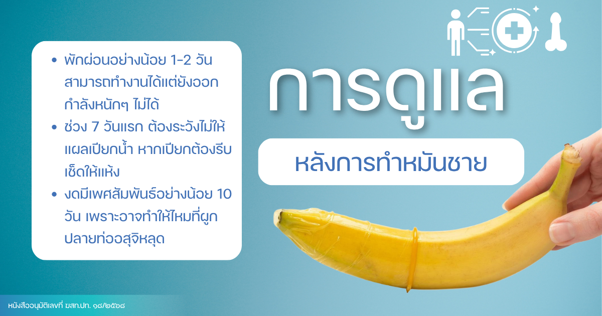 การดูแลหลังการทำหมันชาย
