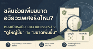 ขลิบช่วยเพิ่มขนาด