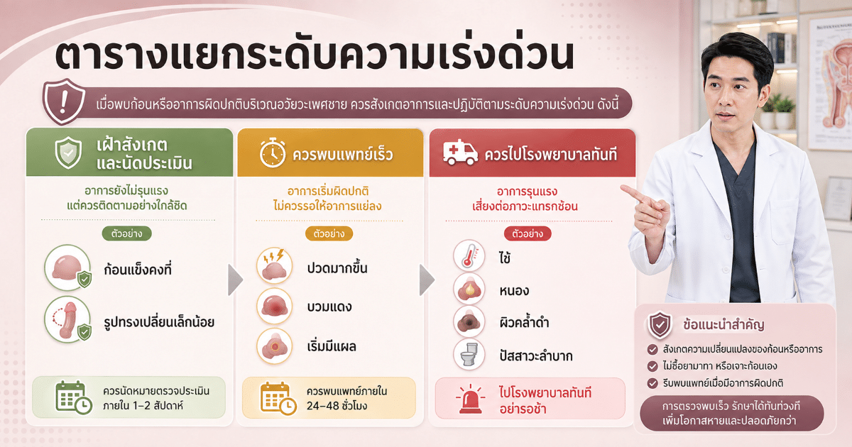 ตารางแยกระดับความเร่งด่วน