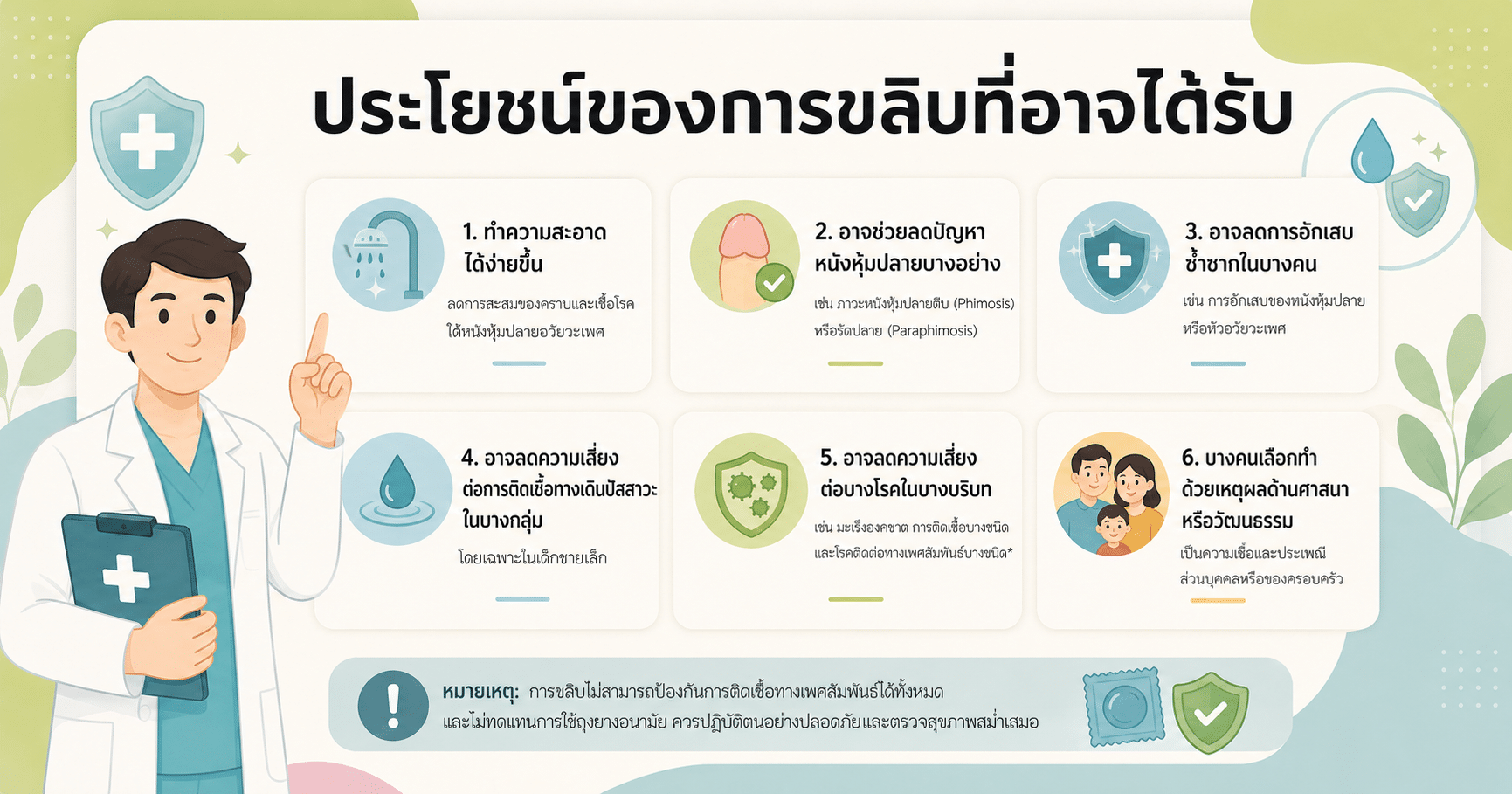 ประโยชน์ของการขลิบที่อาจได้รับ