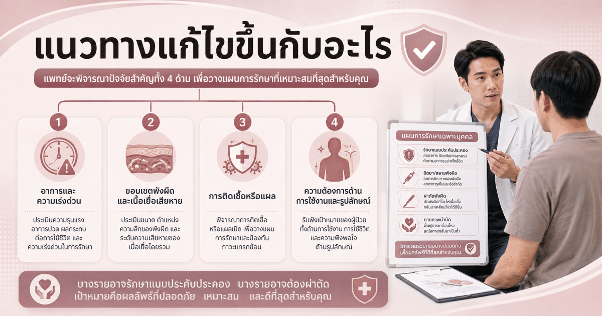 แนวทางแก้ไขขึ้นกับอะไร