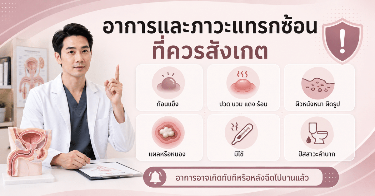 อาการและภาวะแทรกซ้อนที่ควรสังเกต