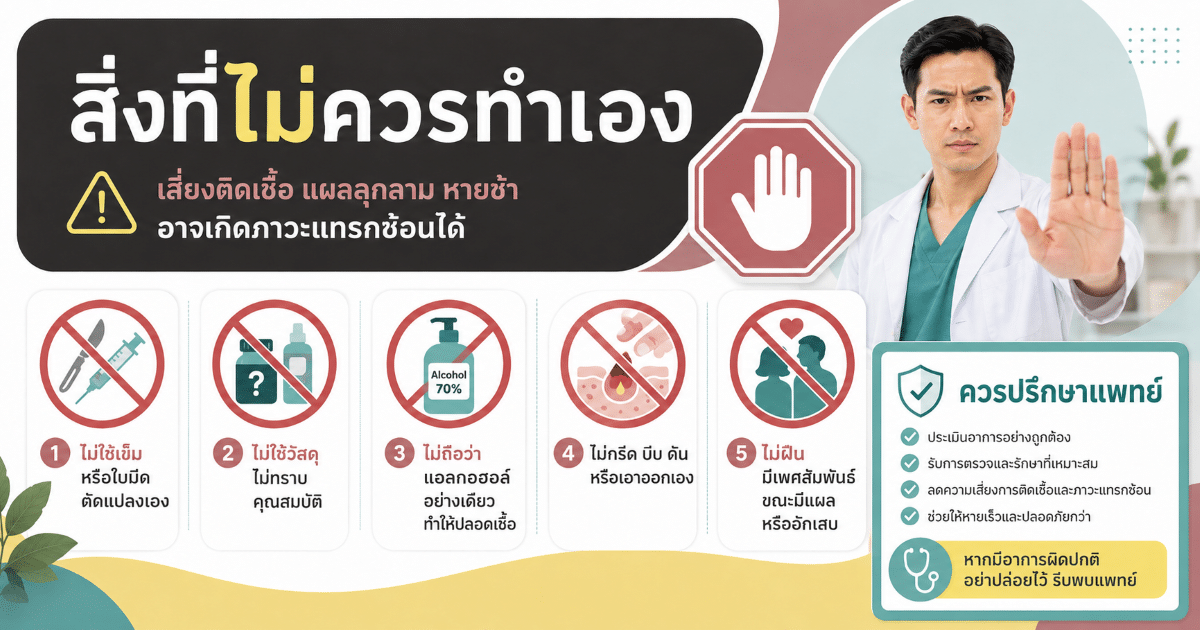 สิ่งที่ไม่ควรทำเอง