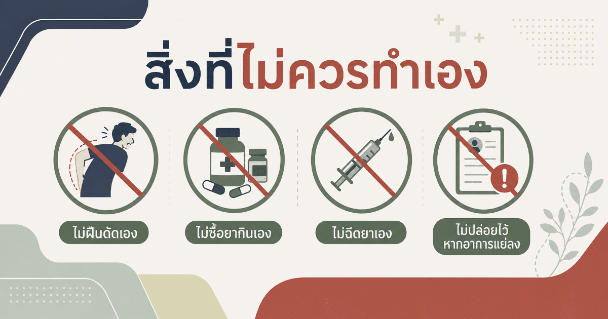 สิ่งที่ไม่ควรทำเอง