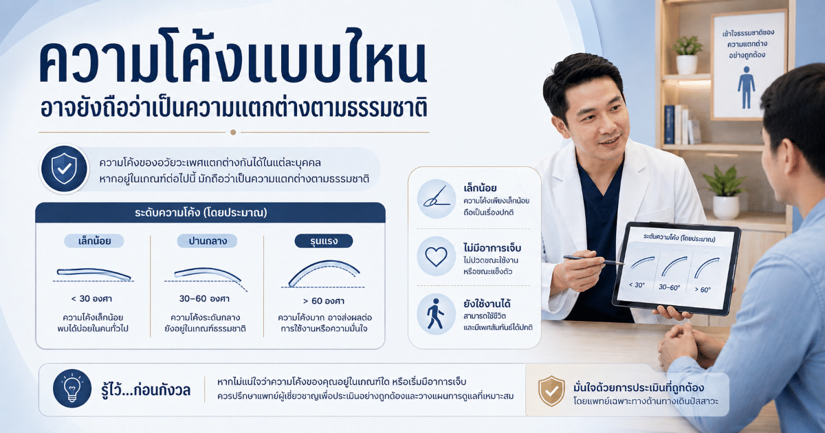 ความโค้งแบบไหนอาจยังถือว่าเป็นความแตกต่างตามธรรมชาติ