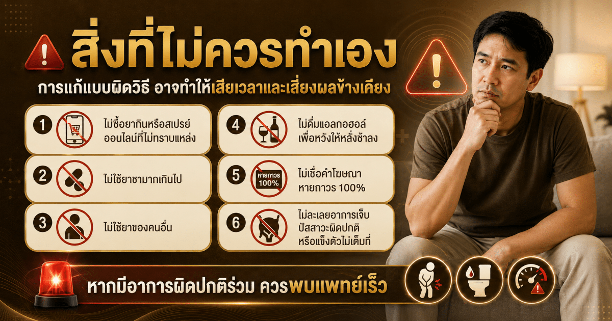 สิ่งที่ไม่ควรทำเอง