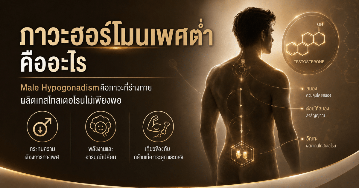 ฮอร์โมนเพศชายต่ำ คือ