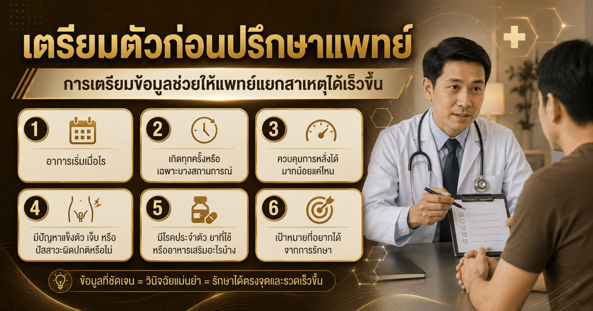 เตรียมตัวก่อนปรึกษาแพทย์