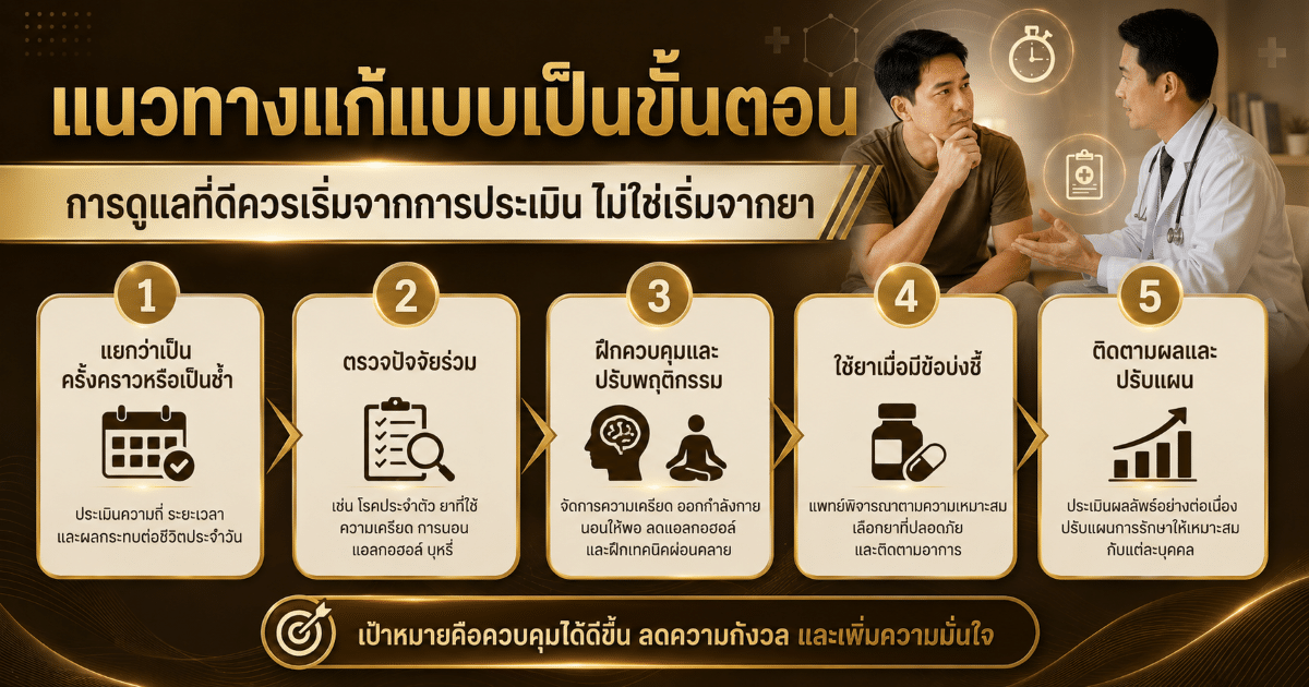 แนวทางแก้แบบเป็นขั้นตอน