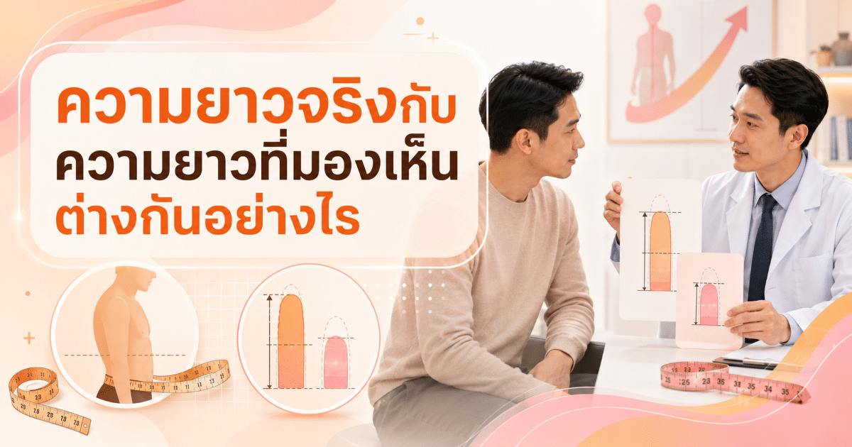 ความยาวจริงกับความยาวที่มองเห็นต่างกันอย่างไร