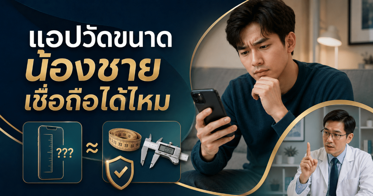 แอปวัดขนาดน้องชายเชื่อถือได้ไหม