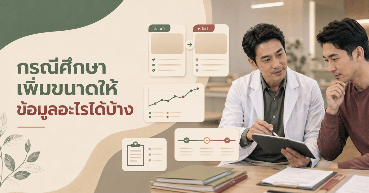 กรณีศึกษาเพิ่มขนาดให้ข้อมูลอะไรได้บ้าง