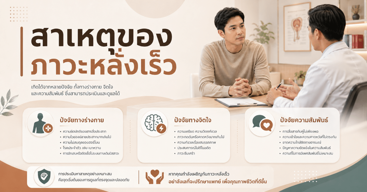 สาเหตุของภาวะหลั่งเร็ว