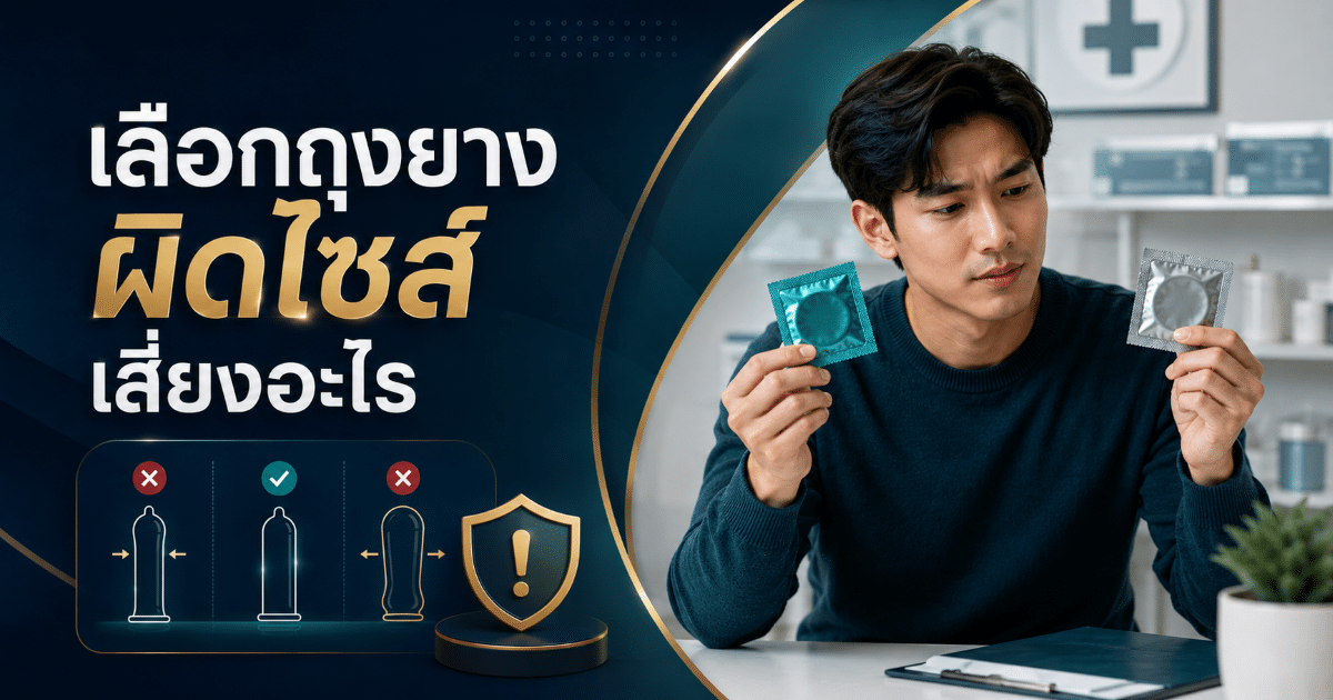 เลือกถุงยางผิดไซส์ เสี่ยงอะไร