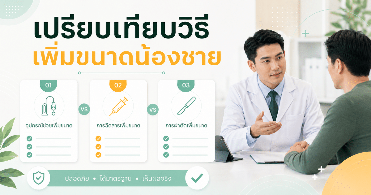 เปรียบเทียบวิธีเพิ่มขนาดน้องชาย
