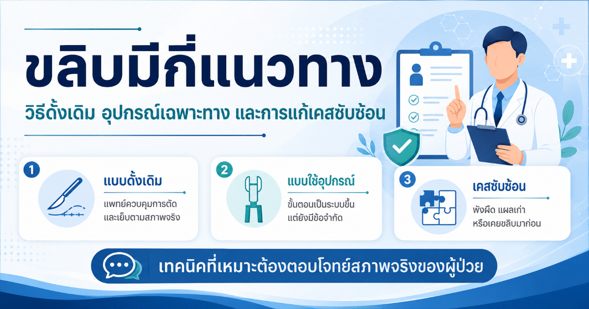 ขลิบมีกี่แนวทาง และเลือกอย่างไร