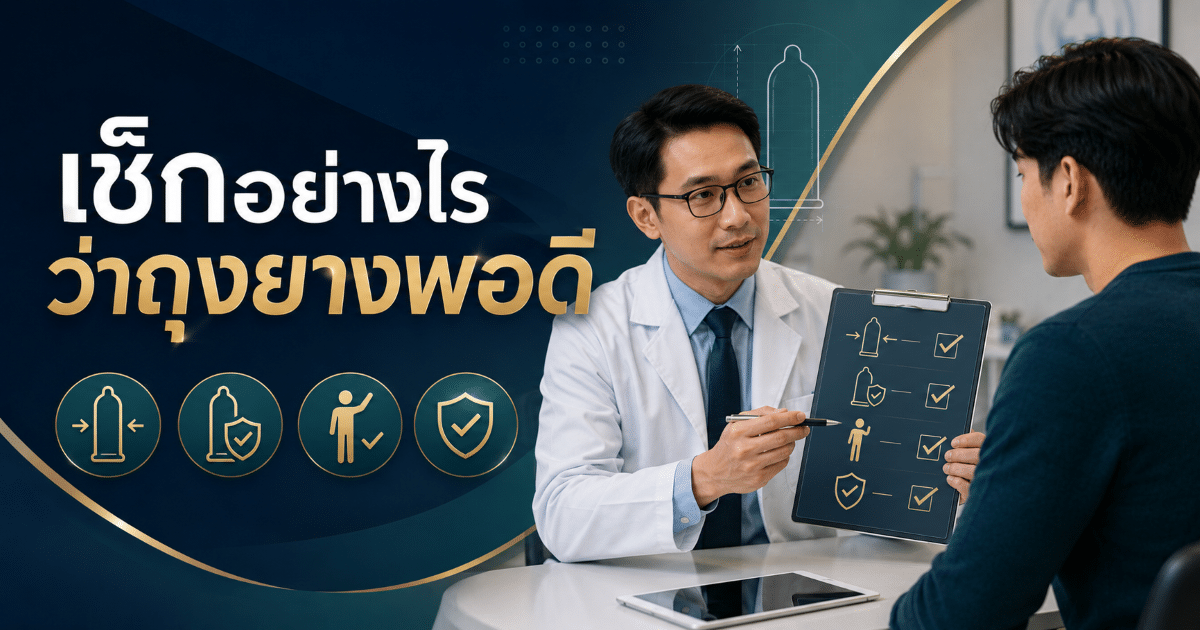 เช็กอย่างไรว่าถุงยางพอดี