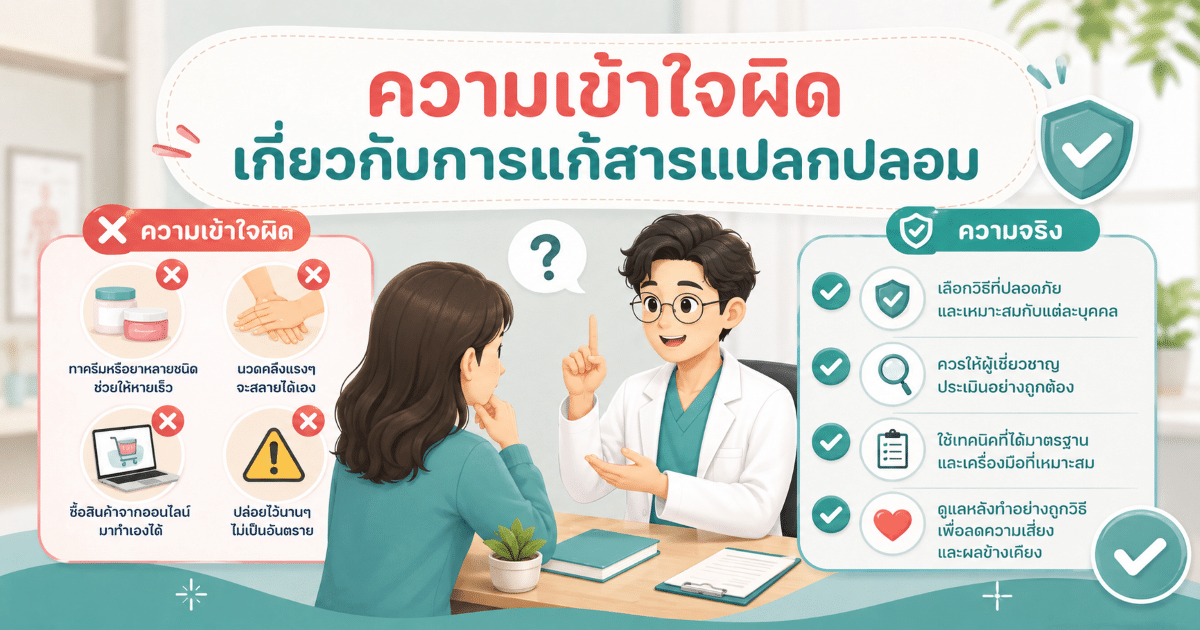 ความเข้าใจผิดเกี่ยวกับการแก้สารแปลกปลอม