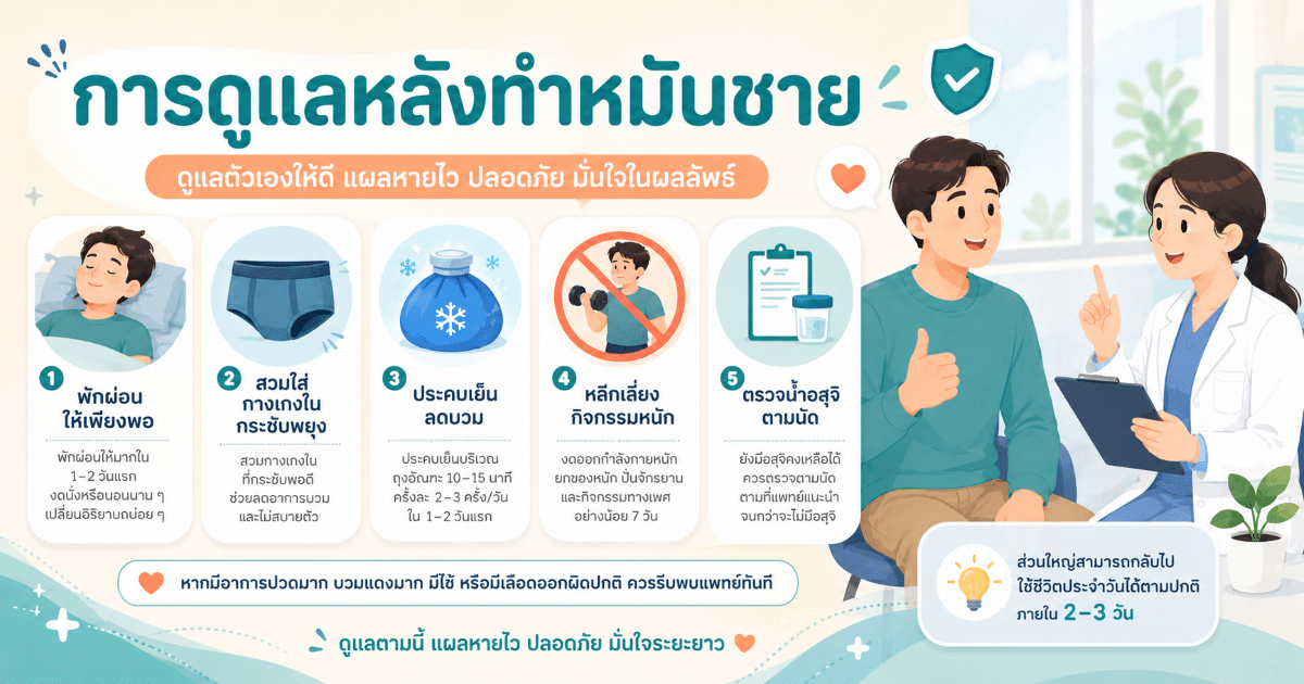 การดูแลหลังทำหมันชาย