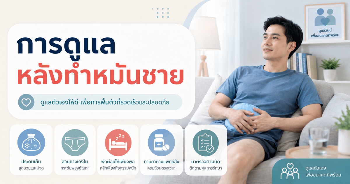 การดูแลหลังทำหมันชาย