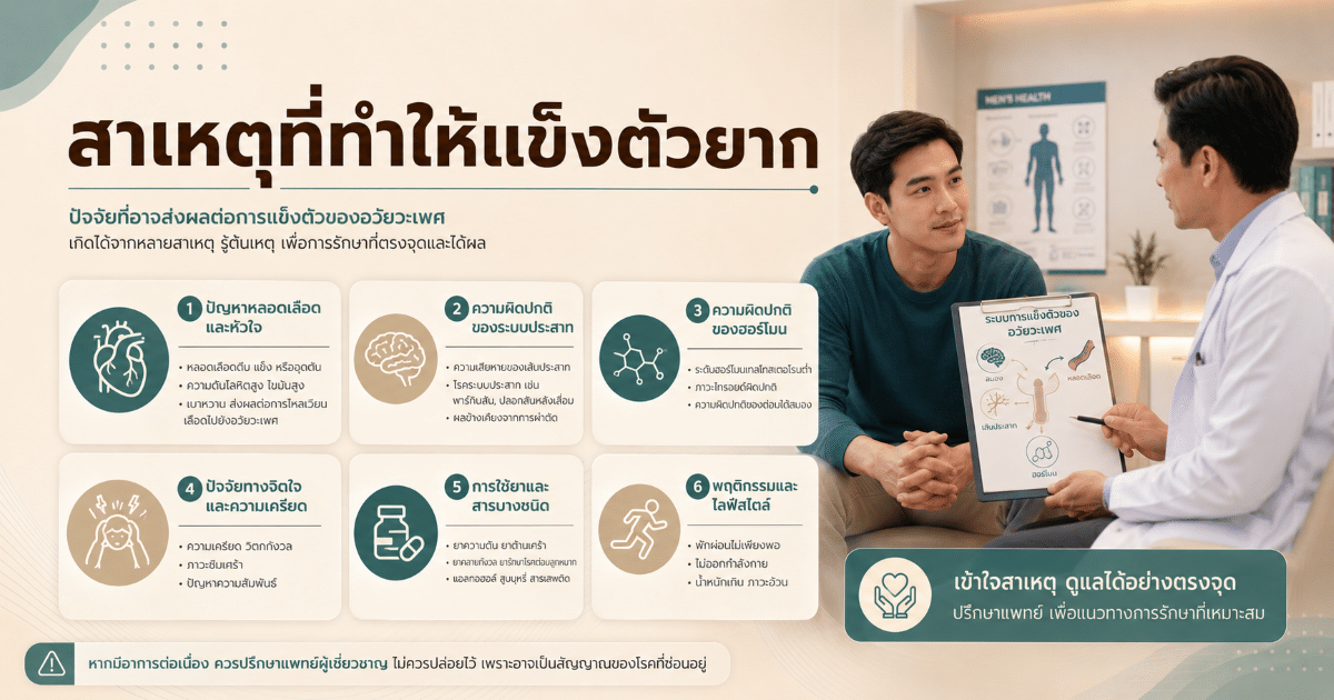 สาเหตุที่ทำให้แข็งตัวยาก