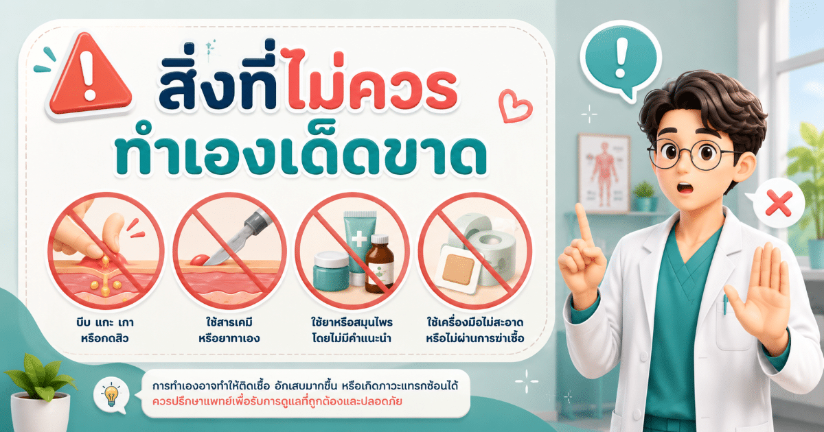 สิ่งที่ไม่ควรทำเองเด็ดขาด