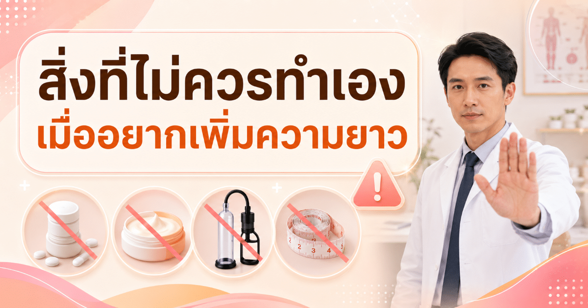 สิ่งที่ไม่ควรทำเองเมื่ออยากเพิ่มความยาว