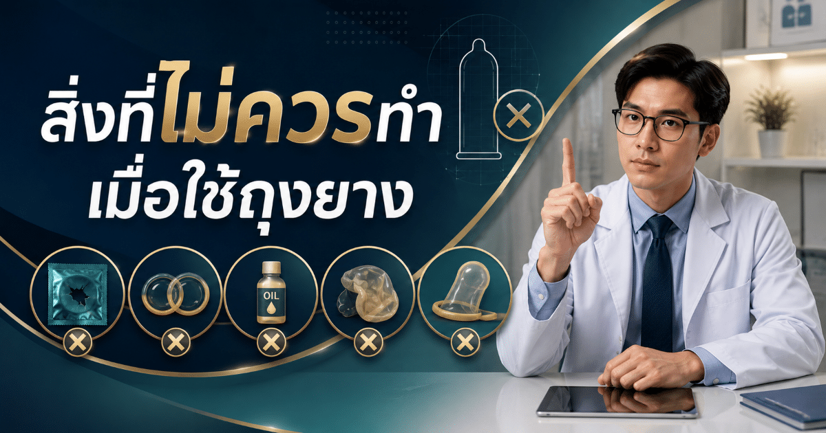 สิ่งที่ไม่ควรทำเมื่อใช้ถุงยาง
