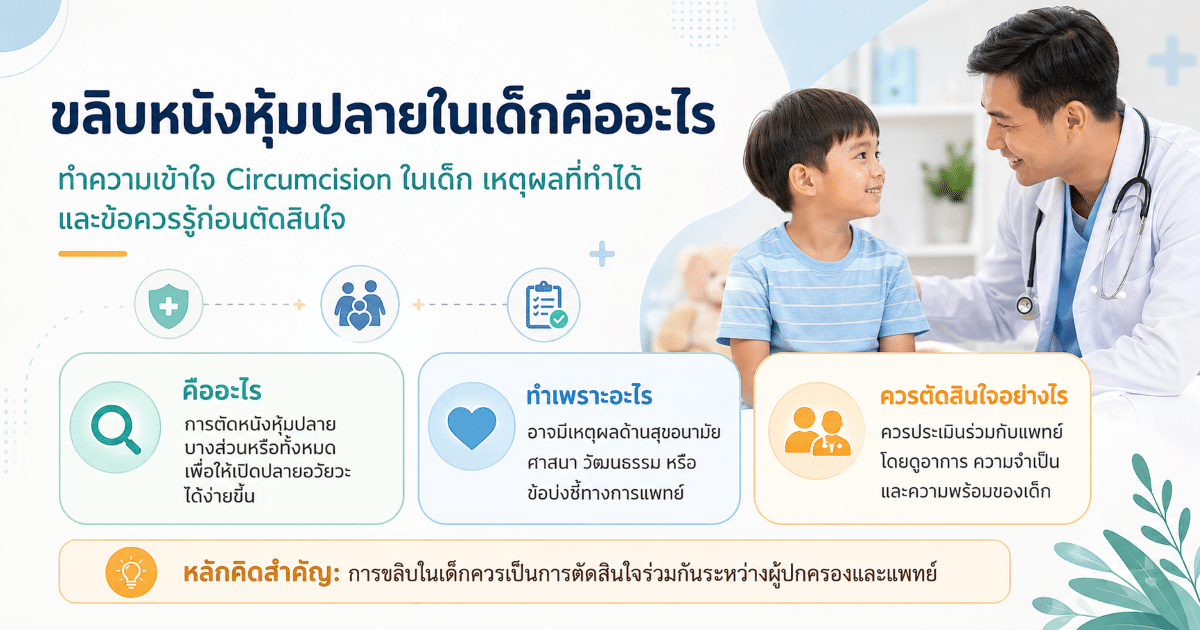 ขลิบหนังหุ้มปลายในเด็กคืออะไร