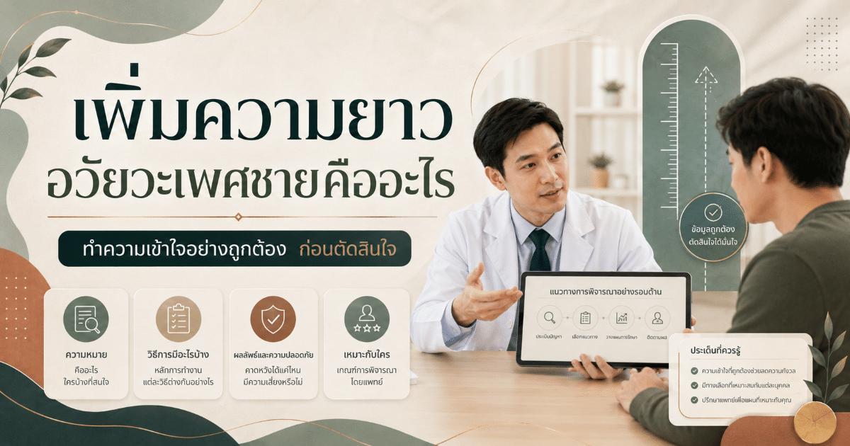 เพิ่มความยาวอวัยวะเพศชายคืออะไร