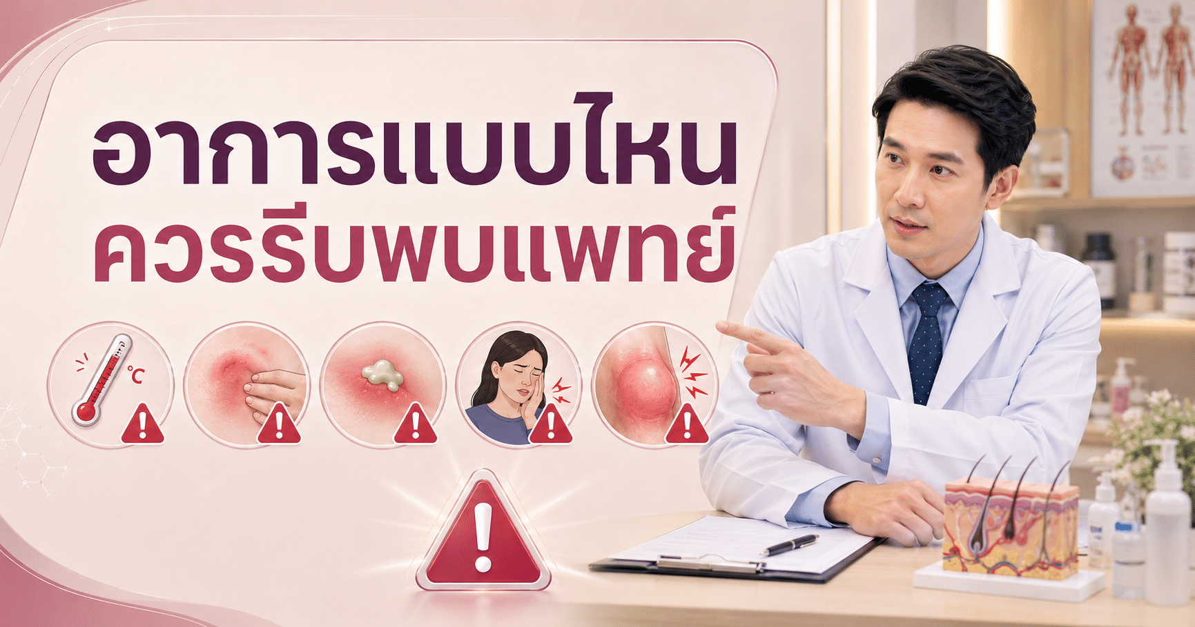 อาการแบบไหนควรรีบพบแพทย์
