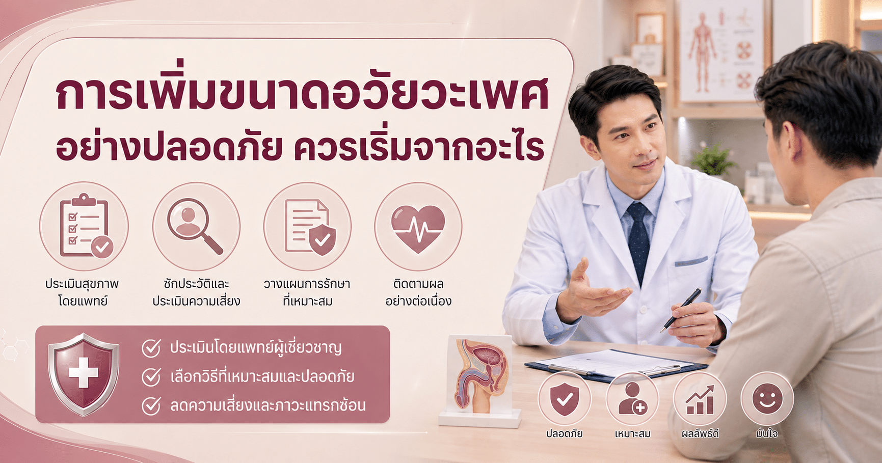 การเพิ่มขนาดอวัยวะเพศอย่างปลอดภัย ควรเริ่มจากอะไร