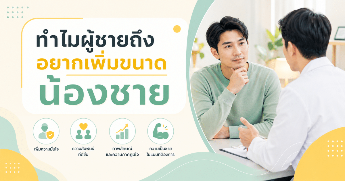 ทำไมผู้ชายถึงอยากเพิ่มขนาดน้องชาย