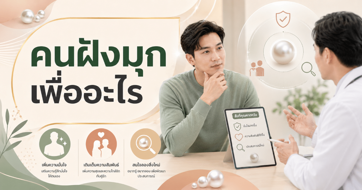 คนฝังมุกเพื่ออะไร