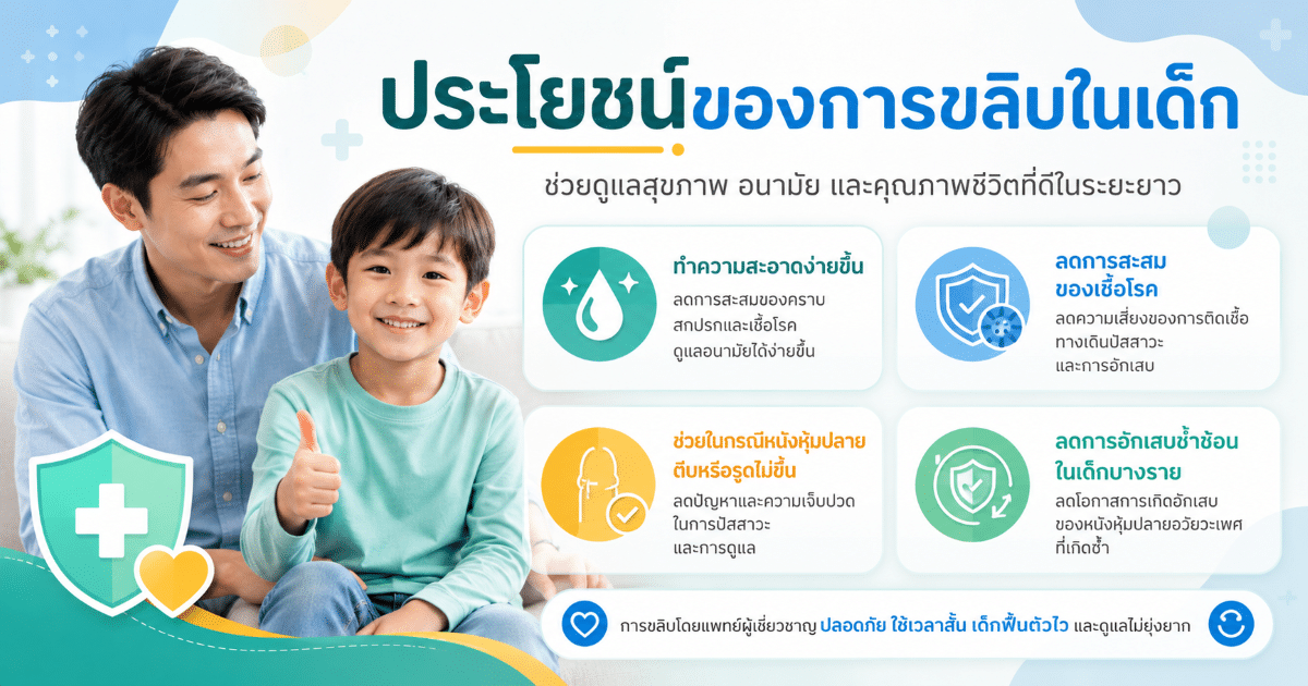 ประโยชน์ของการขลิบในเด็ก