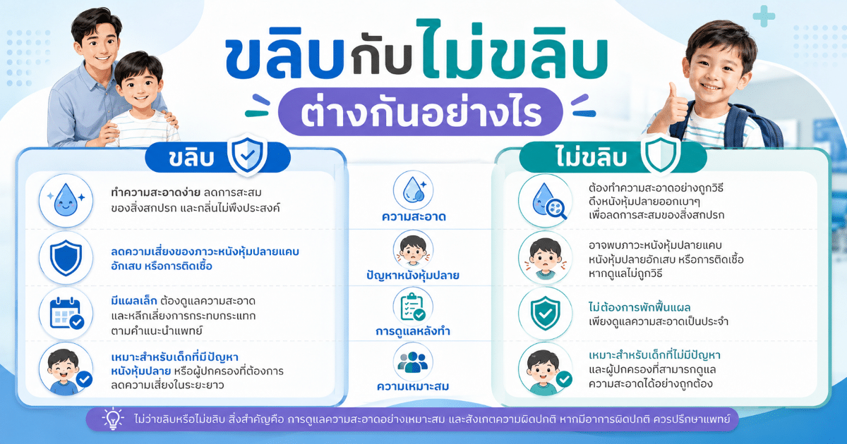 ขลิบกับไม่ขลิบ ต่างกันอย่างไร