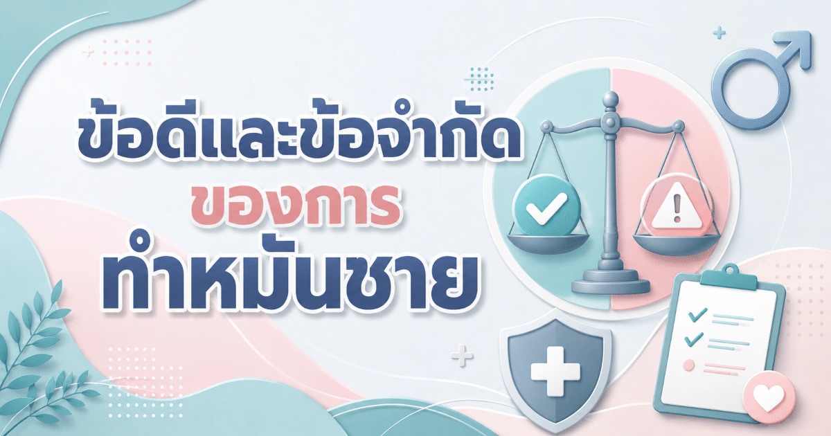 ข้อดีและข้อจำกัดของการทำหมันชาย